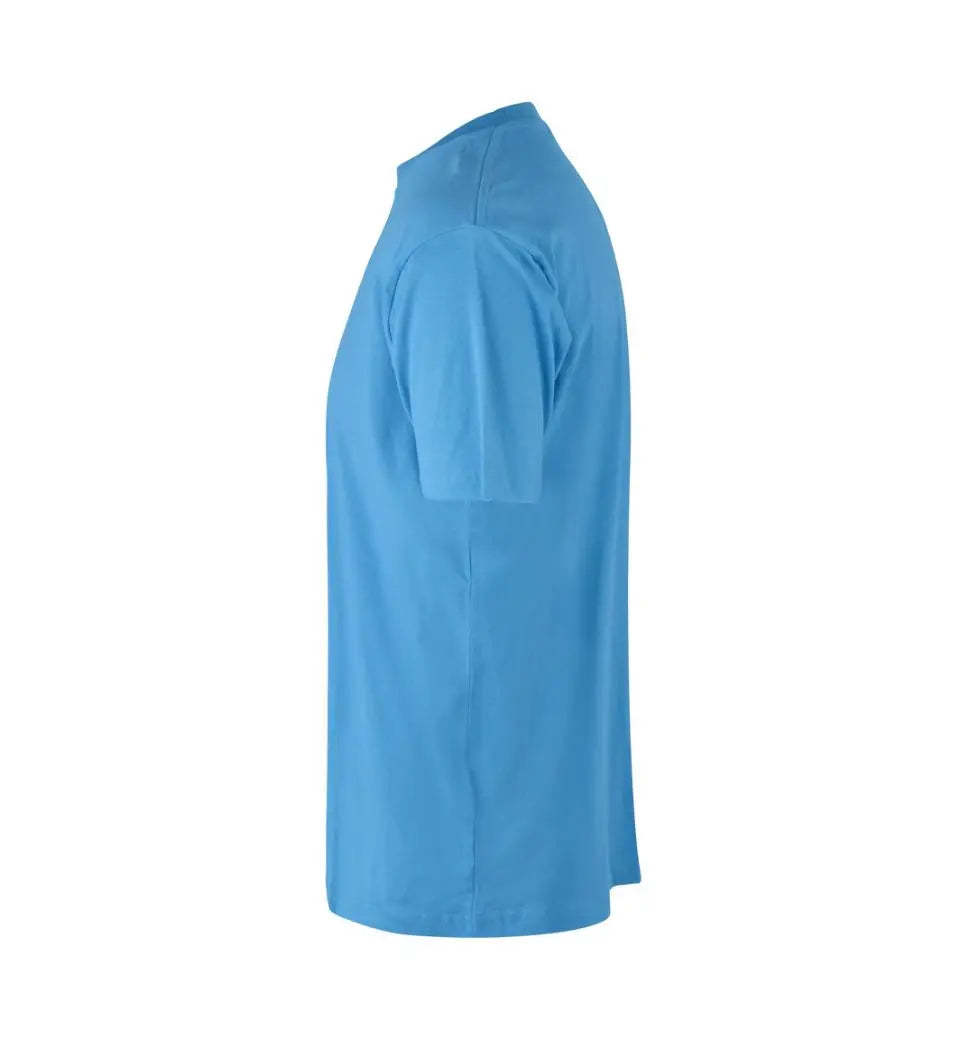 T-Shirt Med Tryk - Cyan | Nordic Plain