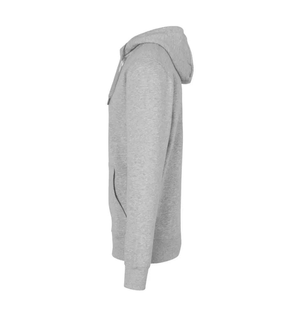 Hoodie Med Tryk - Grå Melange | Nordic Plain