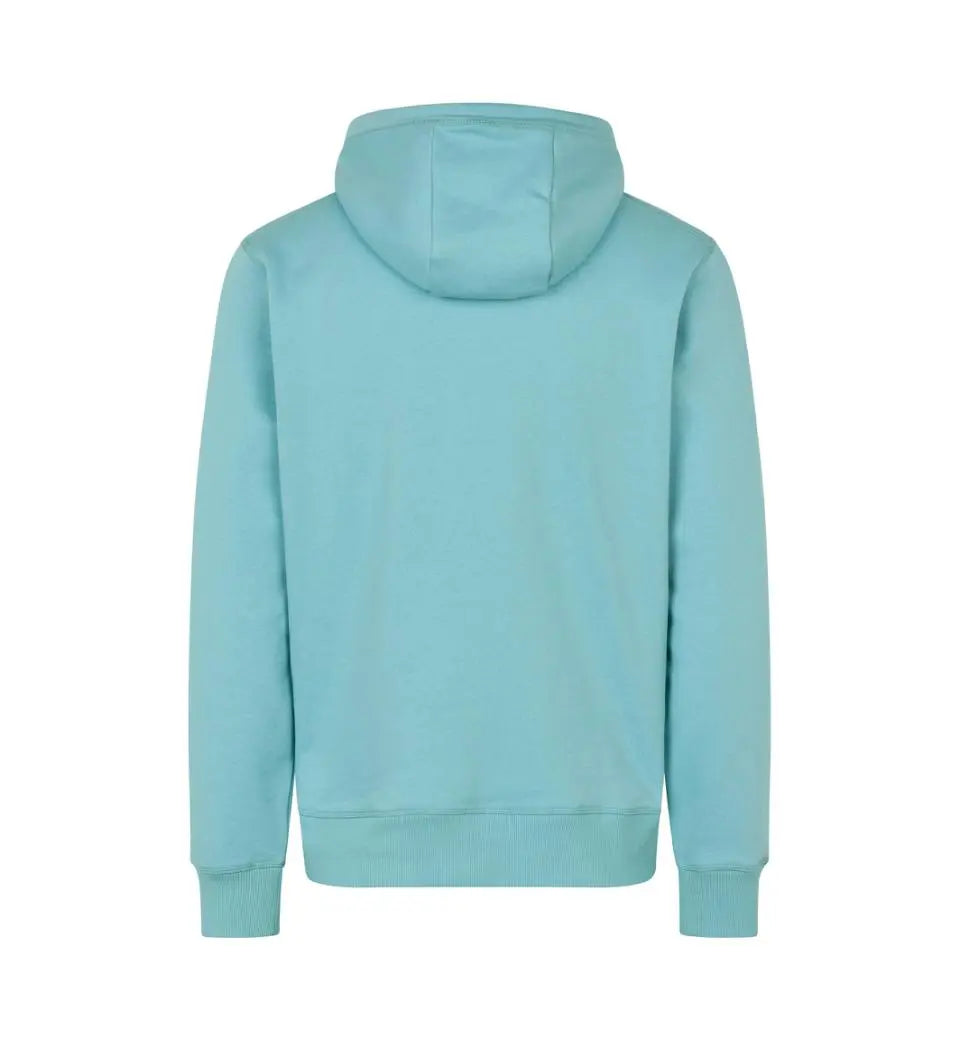 Hoodie Med Tryk - Støvet Aqua | Nordic Plain