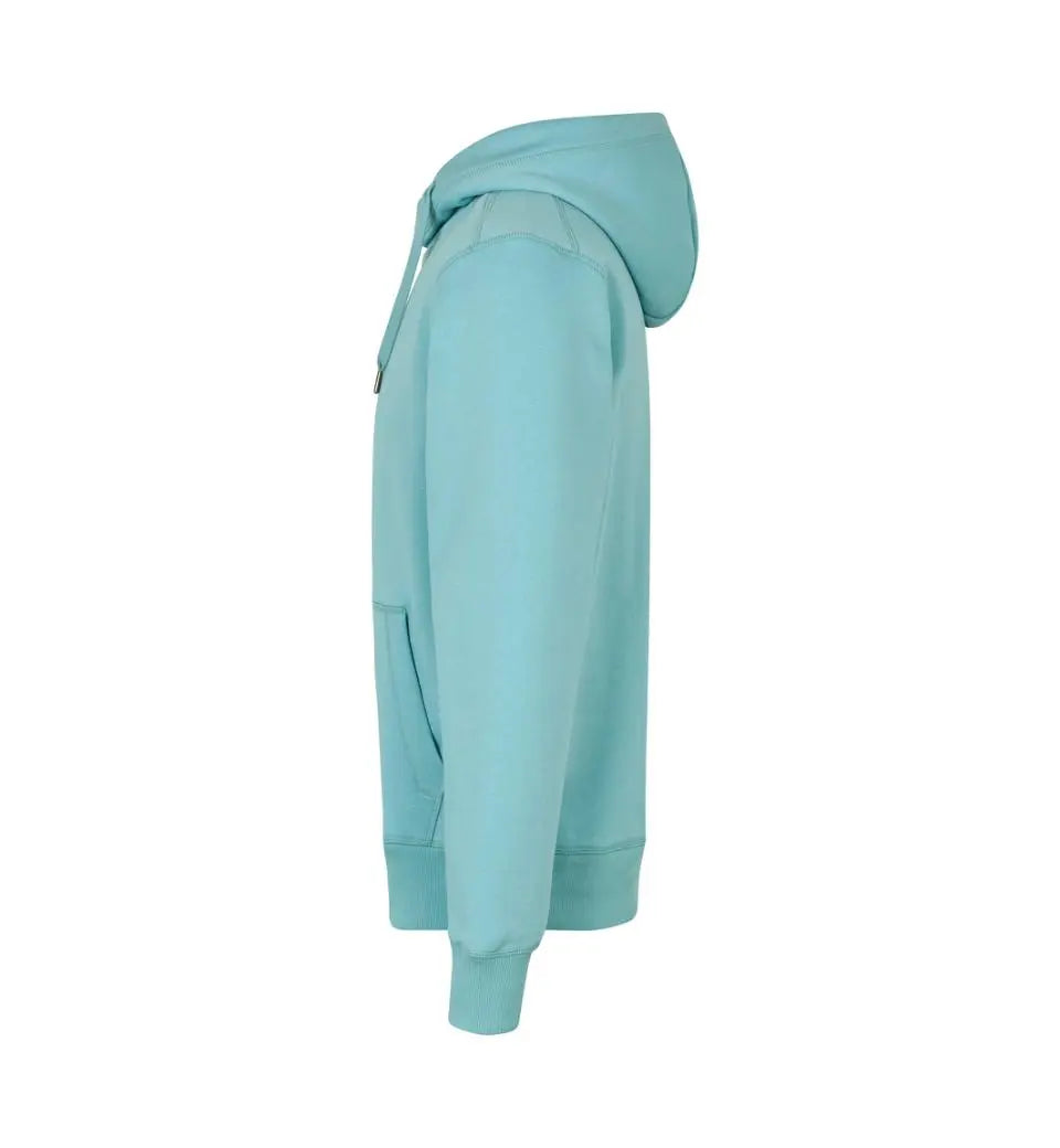 Hoodie Med Tryk - Støvet Aqua | Nordic Plain