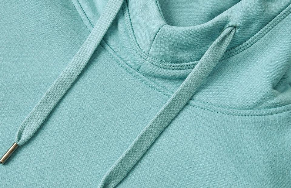 Hoodie Med Tryk - Støvet Aqua | Nordic Plain