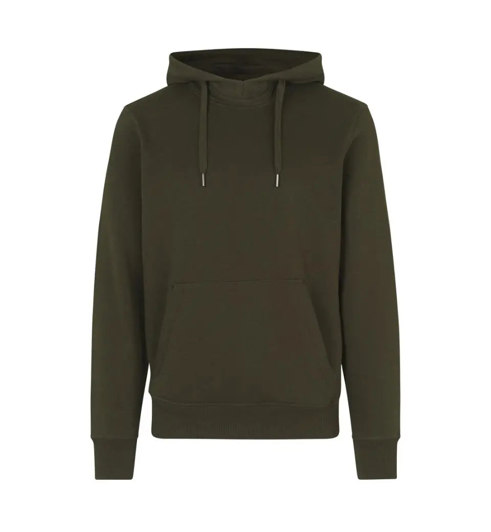 Hoodie Med Tryk - Oliven | Nordic Plain