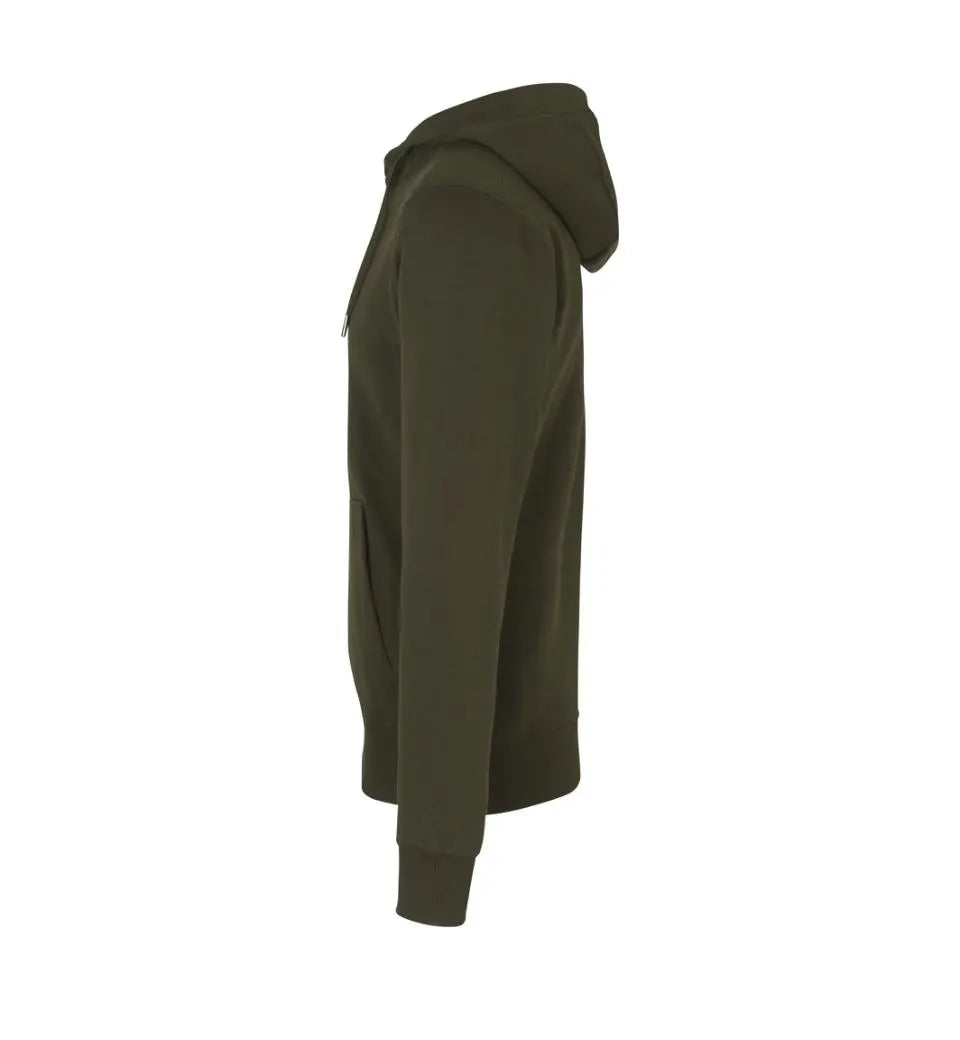 Hoodie Med Tryk - Oliven | Nordic Plain