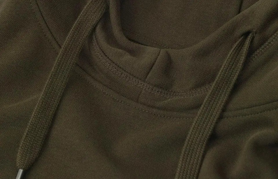 Hoodie Med Tryk - Oliven | Nordic Plain