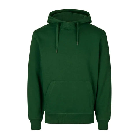 Hoodie Med Tryk - Flaskegrøn
