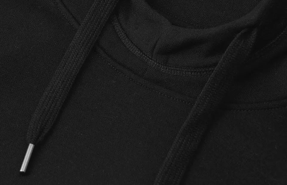 Hoodie Med Tryk - Sort | Nordic Plain