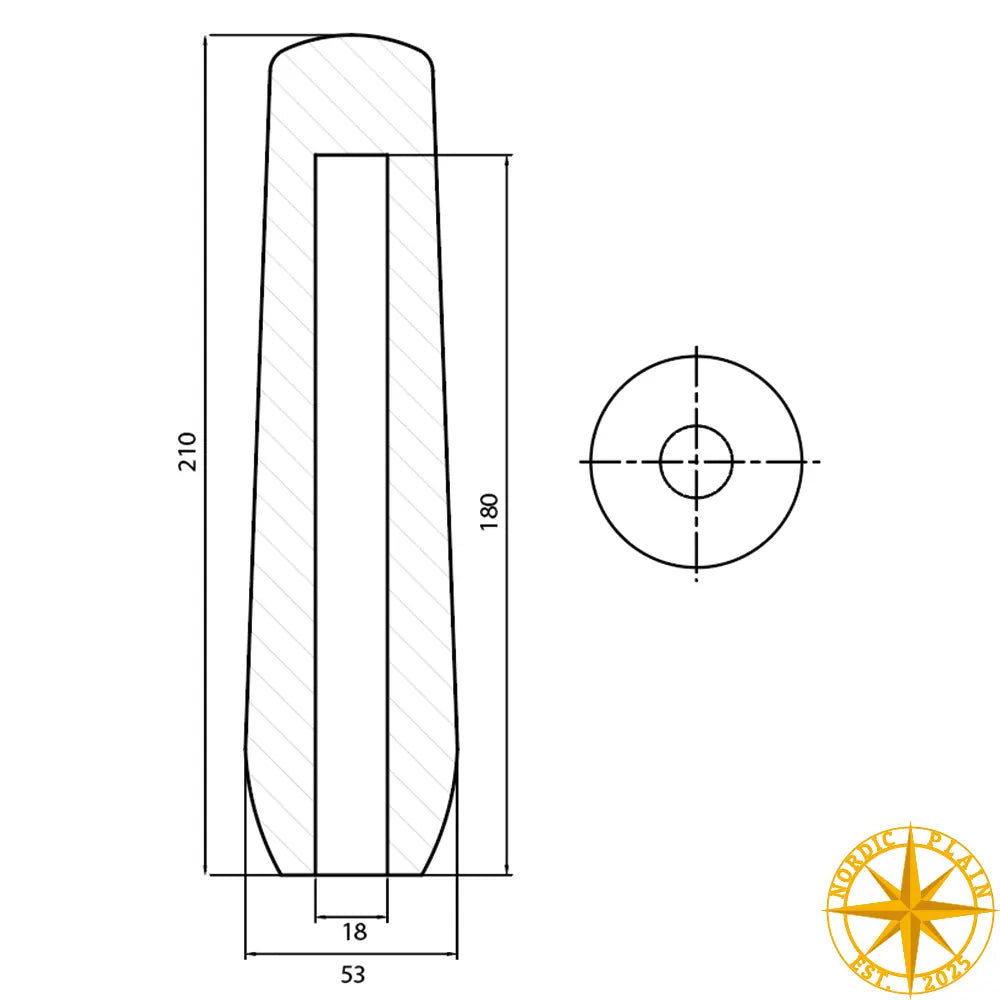 Mikrofon Vindhætte - 8006 - 18mm | Nordic Plain