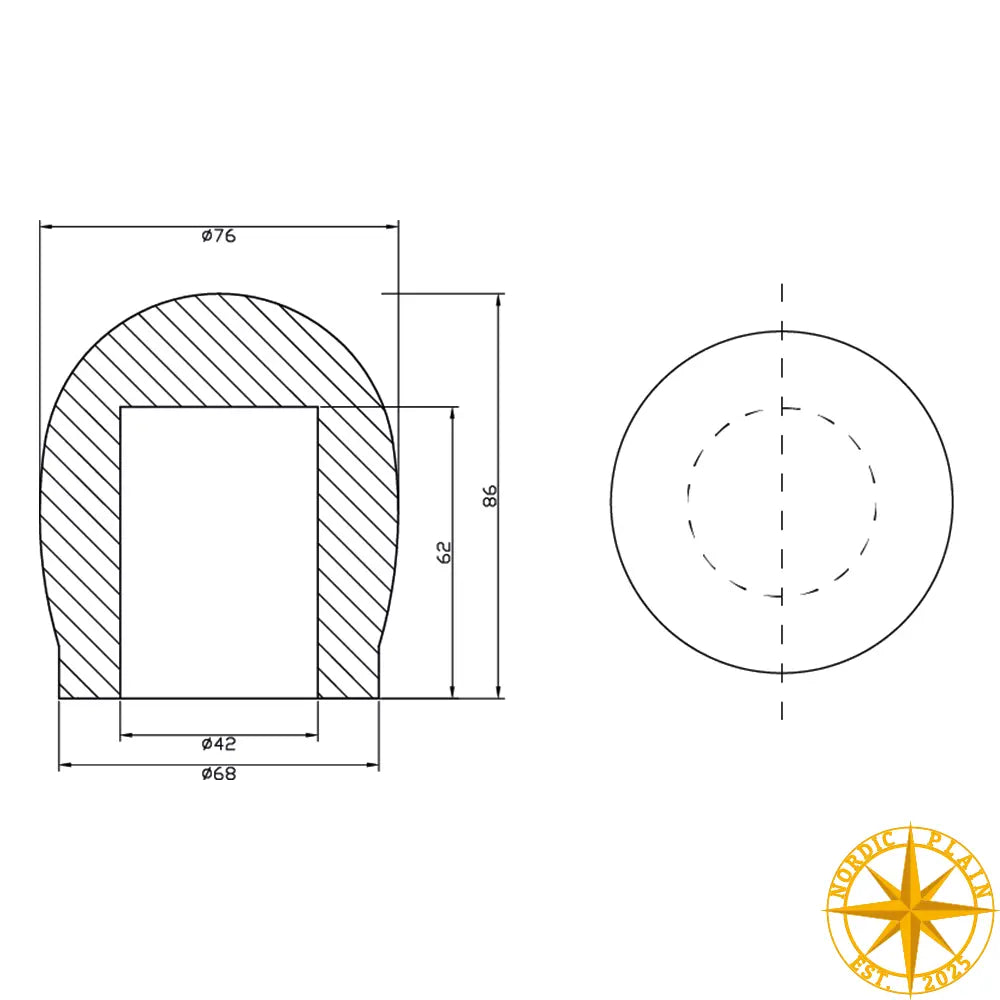 Mikrofon Vindhætte - 8009 - 42mm | Nordic Plain