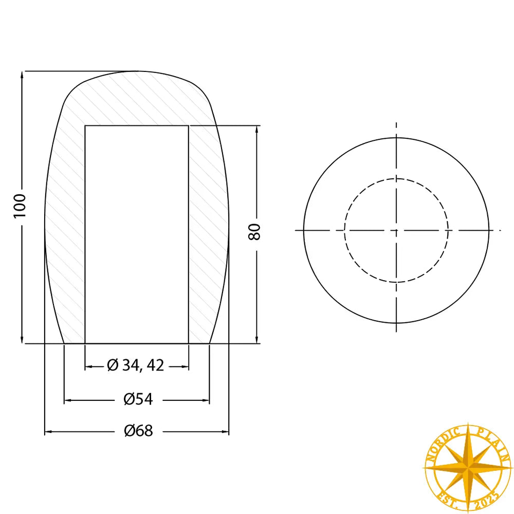 Mikrofon Vindhætte - 8011 - 34-42mm | Nordic Plain