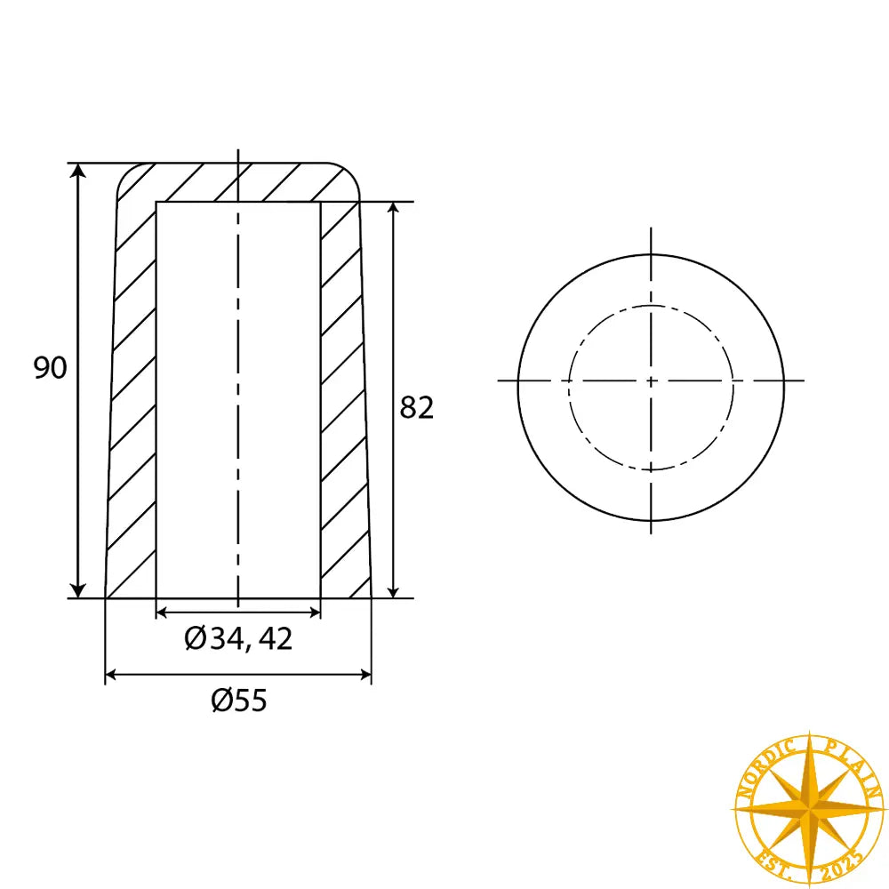 Mikrofon Vindhætte - 8012 - 42mm | Nordic Plain
