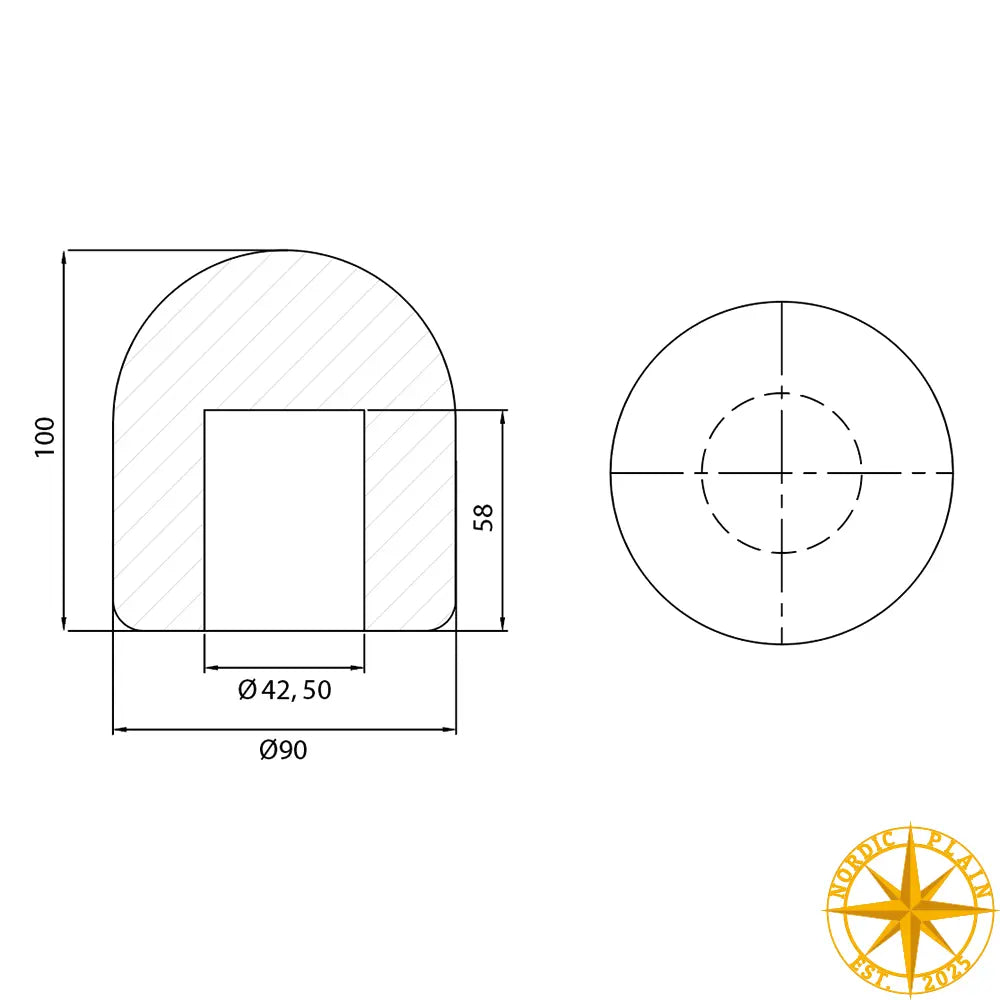 Mikrofon Vindhætte - 8013 - 42mm | Nordic Plain