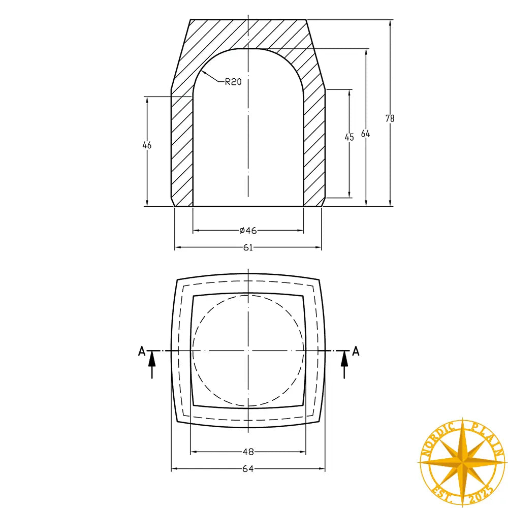 Mikrofon Vindhætte - 8014 - 46mm | Nordic Plain