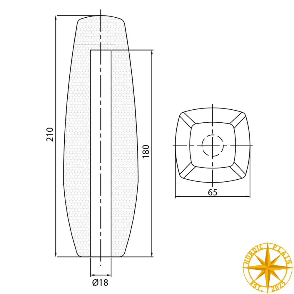 Mikrofon Vindhætte - 8016 - 18mm | Nordic Plain