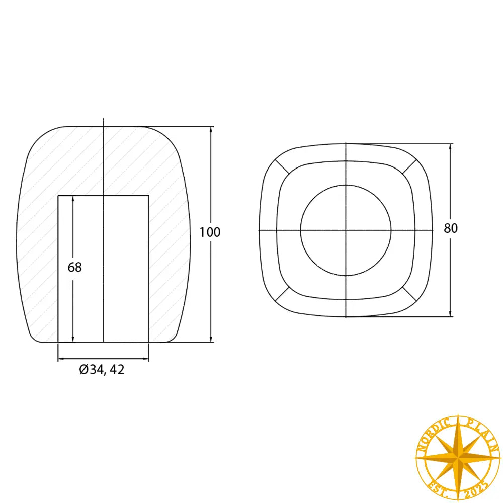 Mikrofon Vindhætte - 8017 - 42mm | Nordic Plain
