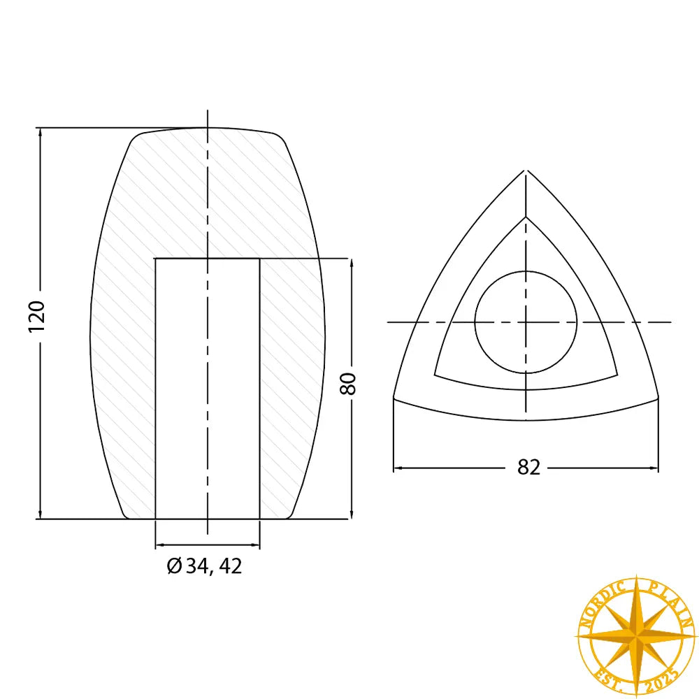 Mikrofon Vindhætte - 8022 - 32-44mm | Nordic Plain